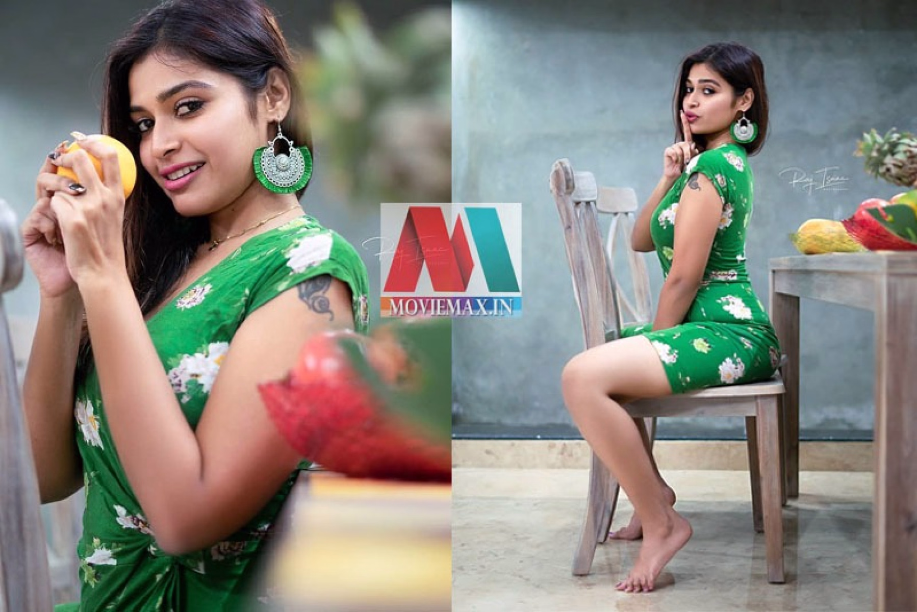  ഗ്ലാമർ ഫോട്ടോഷൂട്ടുമായി ദര്‍ശ ' പച്ച ധരിക്കുമ്പോൾ സമാധാനമുണ്ട്' 